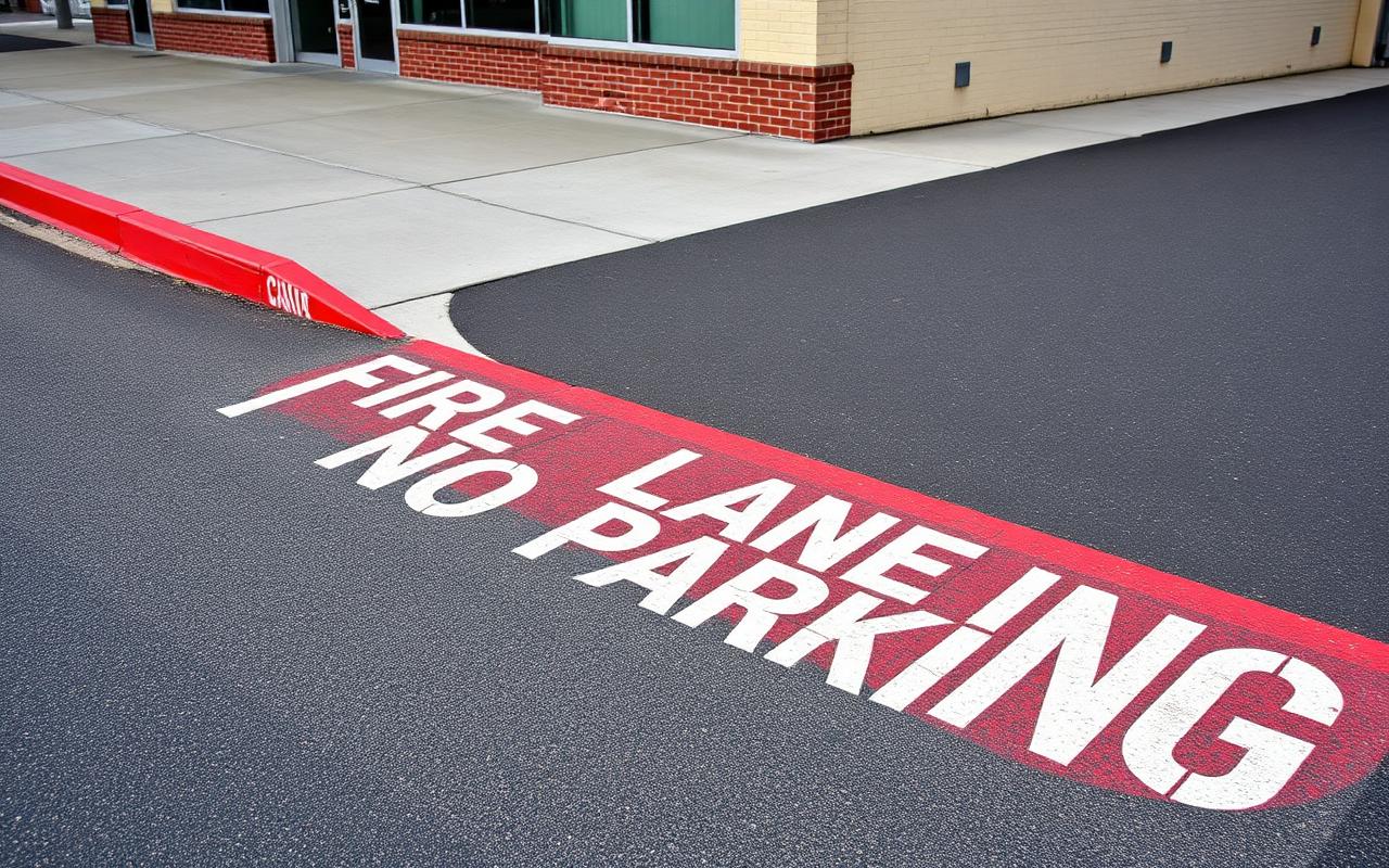 Fire Lane Striping Requirements in Georgia