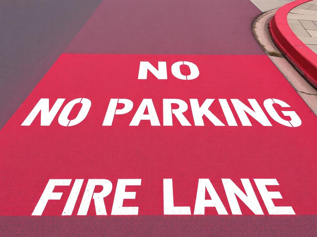 Fire Lane Striping